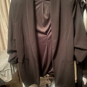 Fashion Nova Black Blazer Jacket Size XL